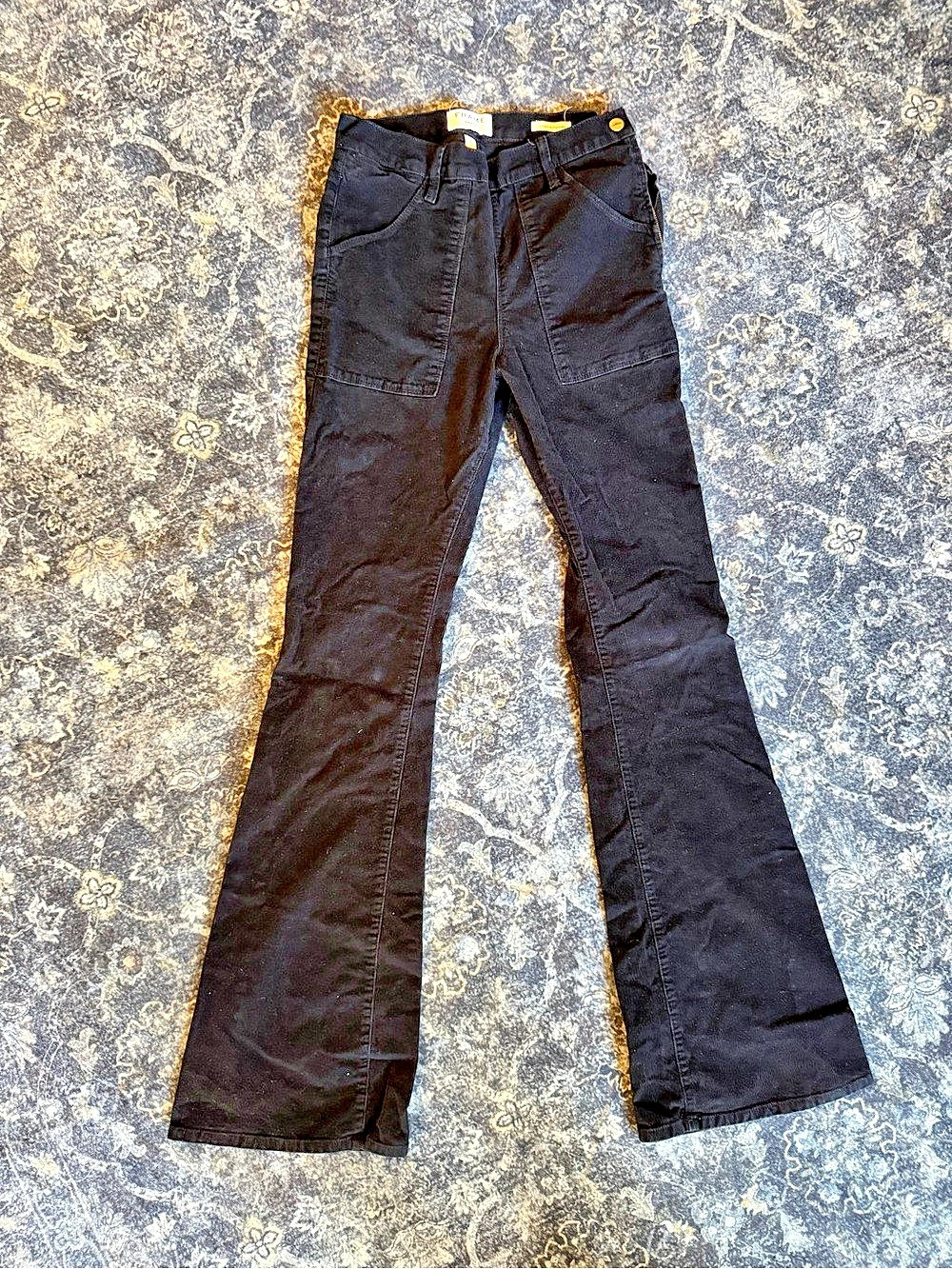FRAME Le Flare de Françoise Black Flare Jeans Waist 27